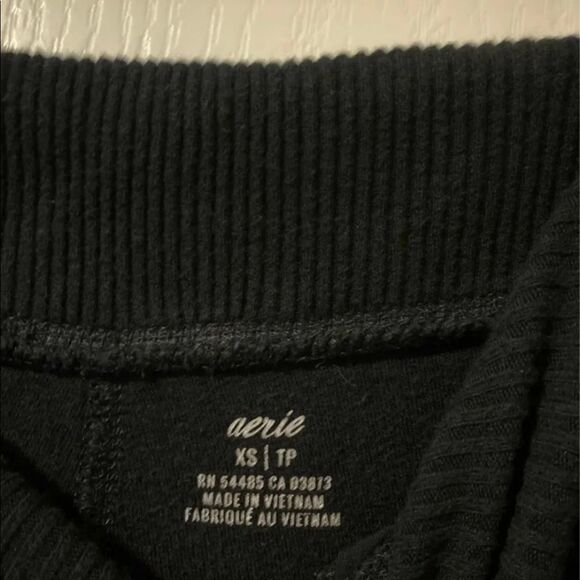 American Eagle Outfitters Aerie Reverse Dandy Black Jogger Size XS - Picture 4 of 7